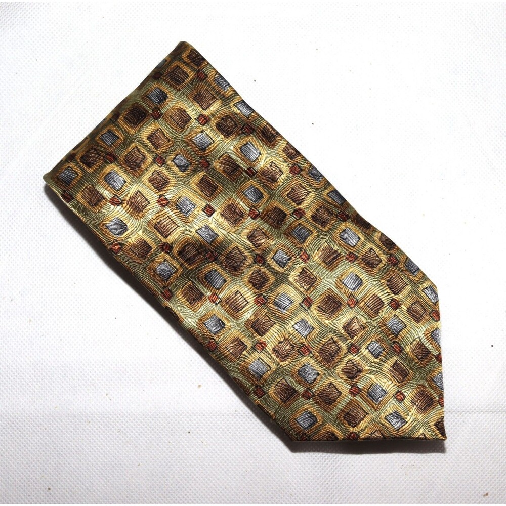 J. Garcia Jerry Garcia Men's Geometric Silk Tie Neck Tie